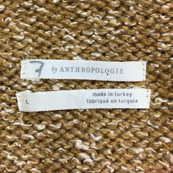 by Anthropologie Turtleneck Sleeveless High-Low Knit Sweater Dress size L - Picture 13 of 13